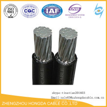 0.6 / 1KV NFC Estándar XLPE ABC Cable 2x16mm2 1x240mm2